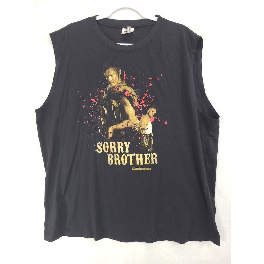 The Walking Dead Darrell Dixon Sorry‎ Brother Tank Top T shirt XXL